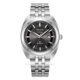 Alexandre Christie AC 8702 MD Silver Dial Black Stainless Steel Strap